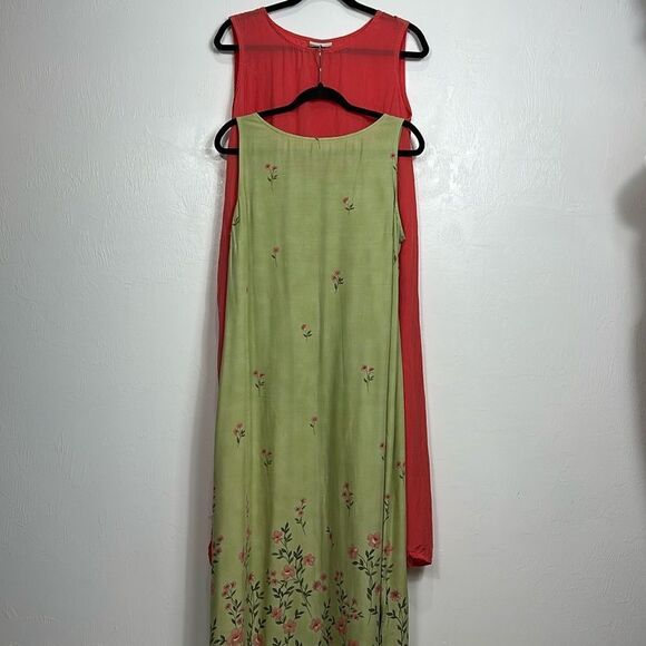 2/$25 Coldwater Creek Rayon Sleeveless A-line Maxi Dress Size M - Picture 1 of 10